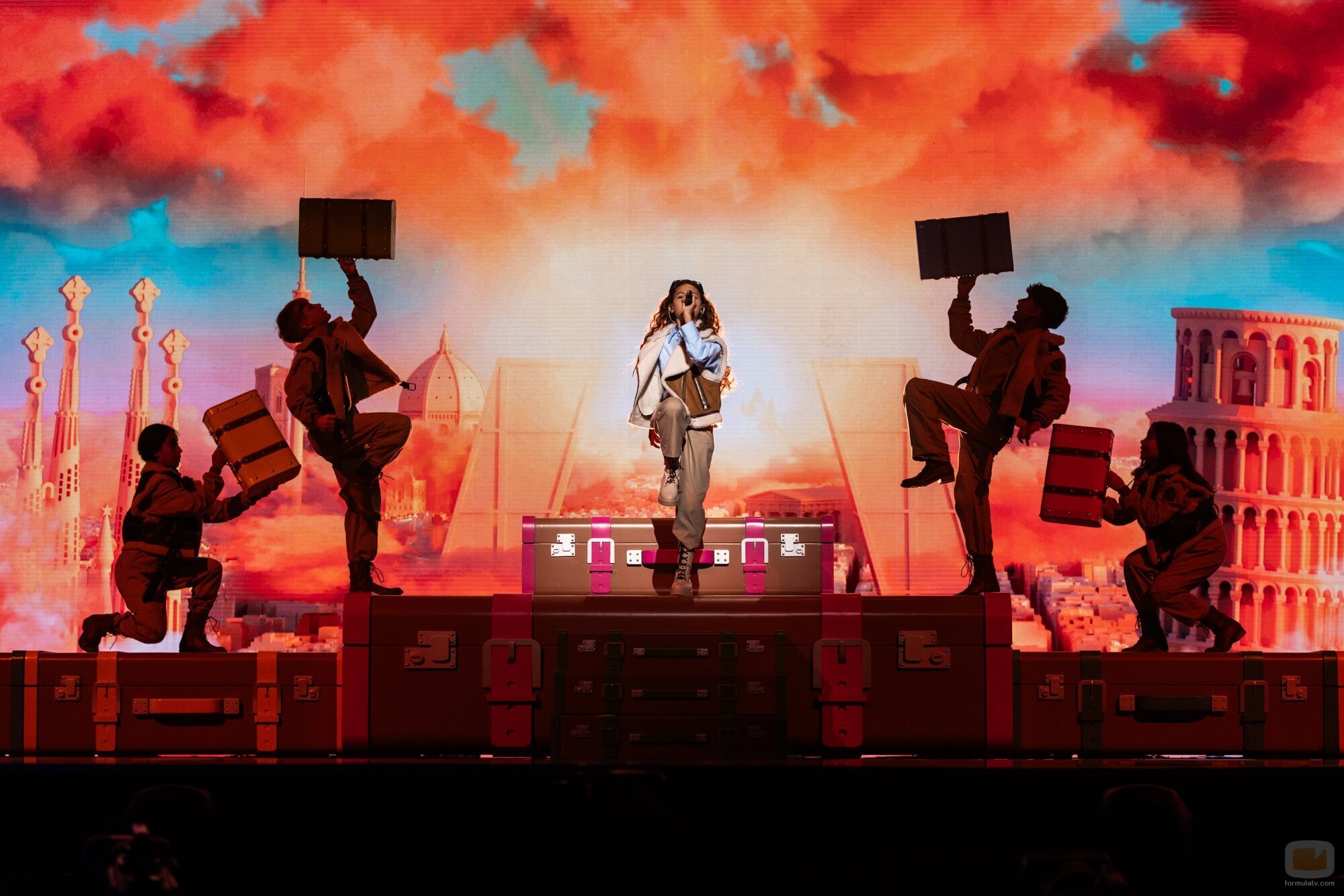 Escenografía de Sandra Valero en los ensayos de Eurovisión Junior 2023