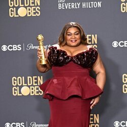 Da'Vine Joy Randolph, ganadora a Mejor Actriz de Reparto por 'Los que se quedan' en los Globos de Oro 2024