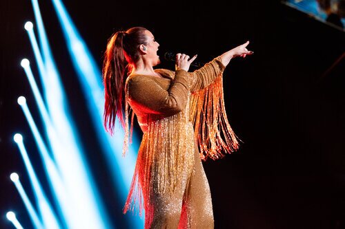 Hera Björk (Islandia) en la Semifinal 1 de Eurovisión 2024