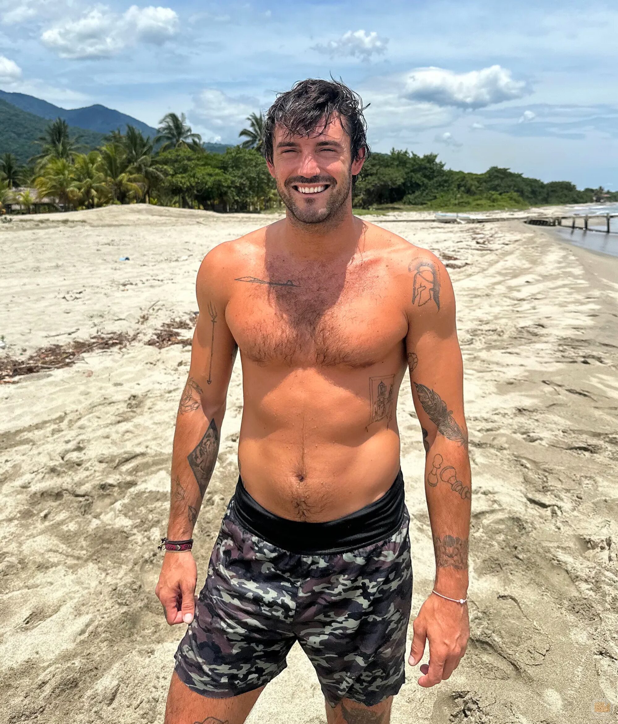 Logan Sampedro posa en bañador en 'Supervivientes All Stars'