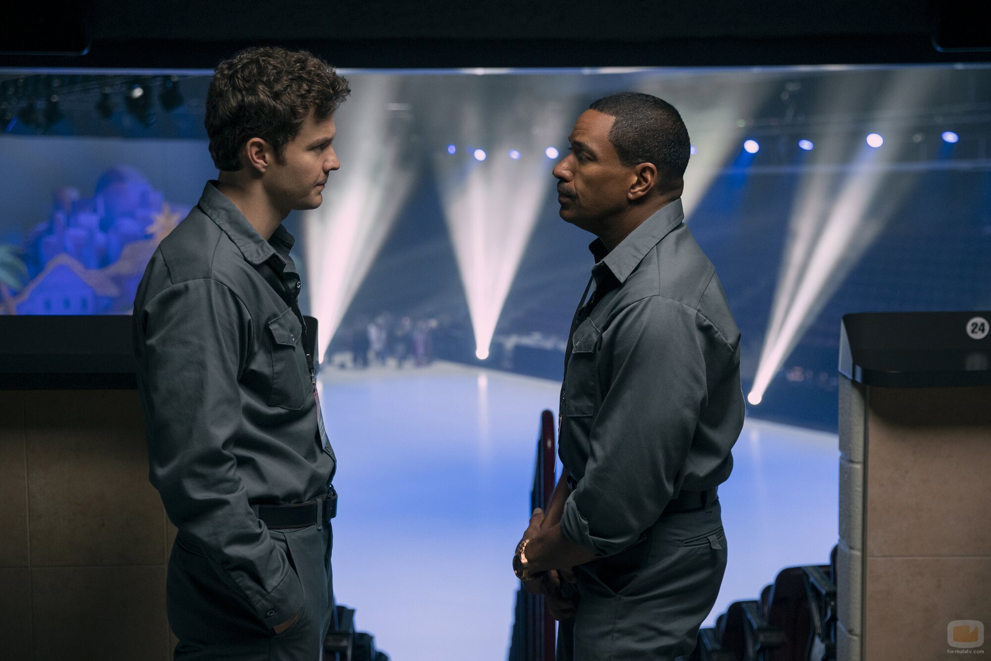 Laz Alonso y Jack Quaid en el 4x03 de 'The Boys'