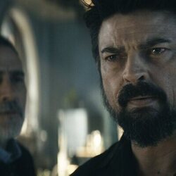 Karl Urban y Jeffrey Dean Morgan en 'El topo' de 'The Boys'