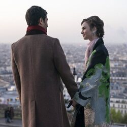 Lily Collins en el 4x08 de 'Emily en París'