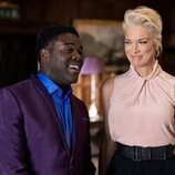 Sam Richardson y Hannah Waddingham en 'Los internacionales' de 'Ted Lasso'