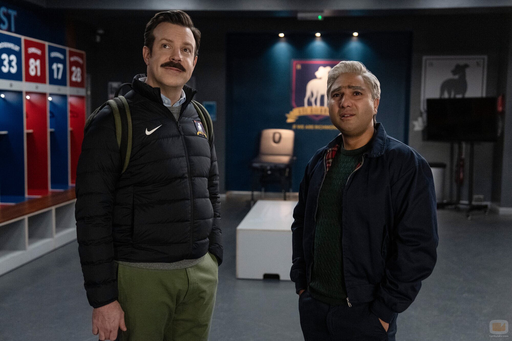 Jason Sudeikis y Nick Mohammed en 'Adiós, adiós' de 'Ted Lasso'