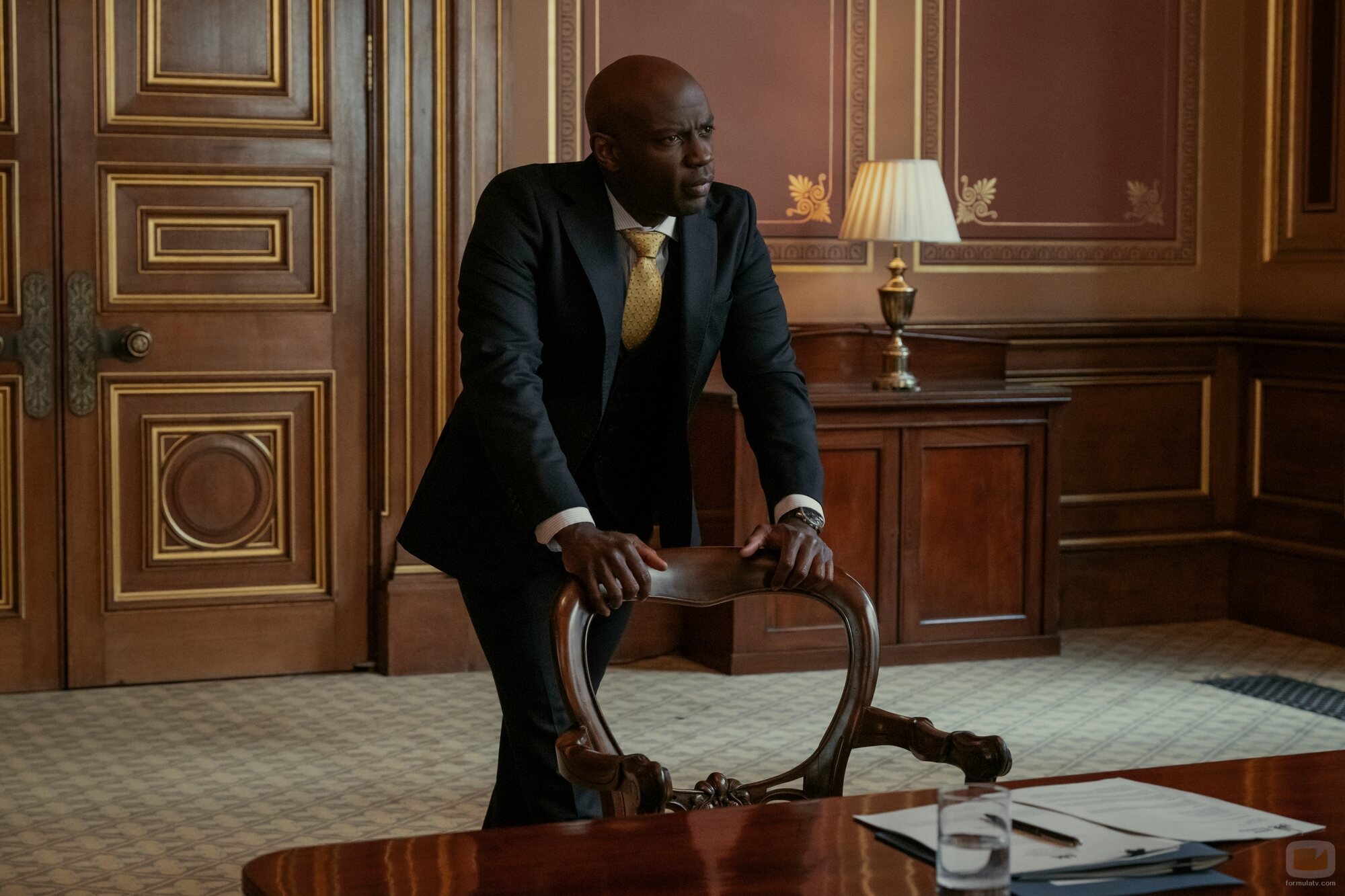 David Gyasi en 'Los idus de marzo' de 'The Diplomat'