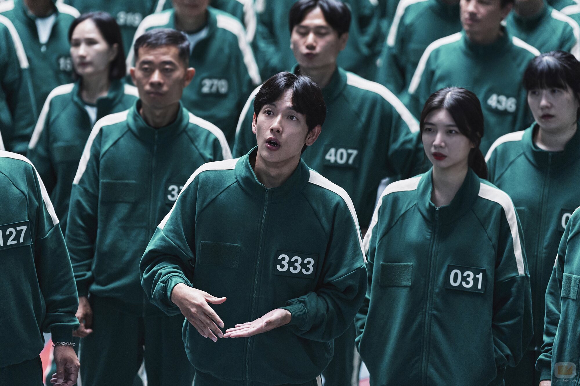 Yim Si-wan en '001' de 'El juego del calamar'