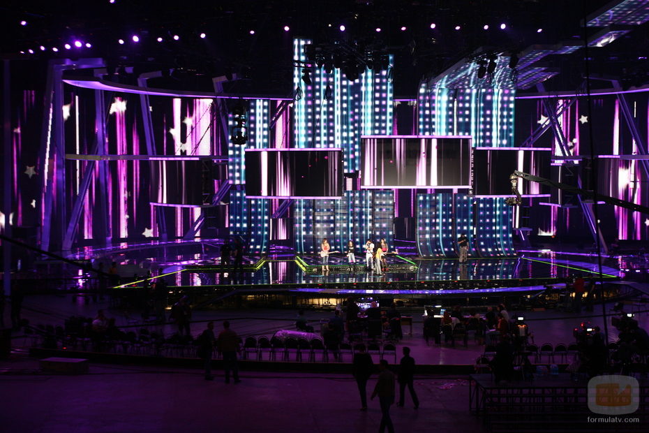 Escenario de Eurovisión 2009 en el Olympiyski Indoor Arena de Moscú