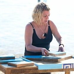 Terelu Campos en una prueba de recompensa de 'Supervivientes 2025'