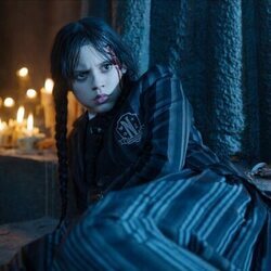 Imagen de Jenna Ortega en Capítulo 8 titulado 'Una bandada de tristeza' de 'Miércoles'