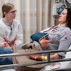 Taylor Dearden en la temporada 1 y el capítulo 13 de 'The Pitt'