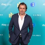 Fernando Pérez posa en la presentación de 'La familia de la tele'