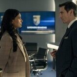 Shelley Conn y Derek Wilson en Capítulo 4 titulado 'Toda la verdad' de 'Gen V'