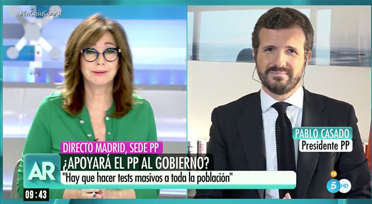 Pablo Casado en 'El programa de Ana Rosa'