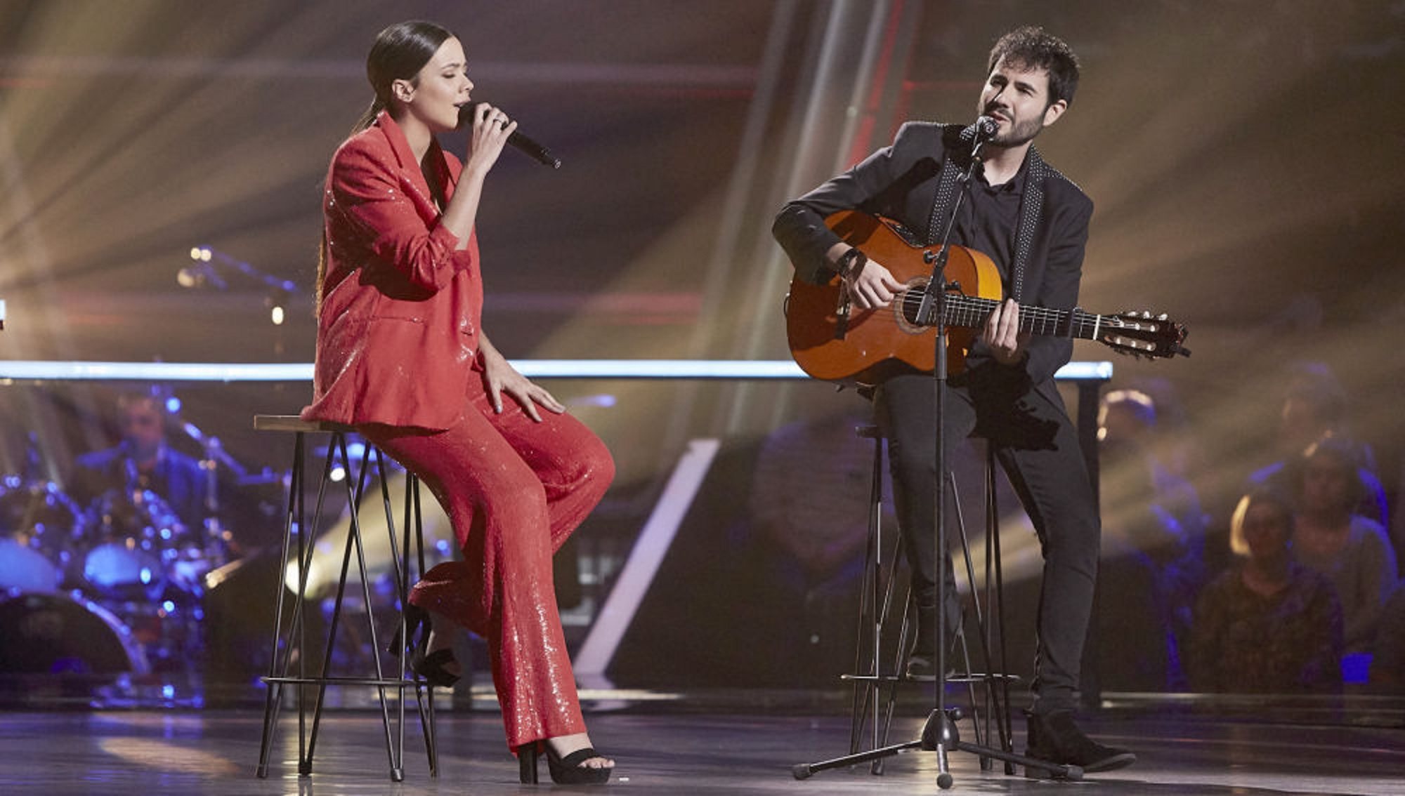 Pilar Bogado y Juan José Alba en la Batalla Final de 'La Voz 2020'