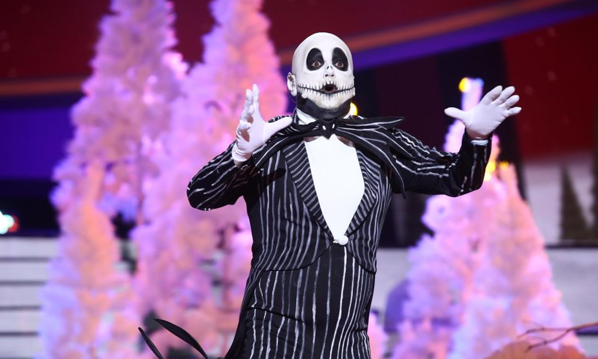 El Monaguillo como Jack Skellington en la gala de Navidad de 'Tu cara me suena 8'