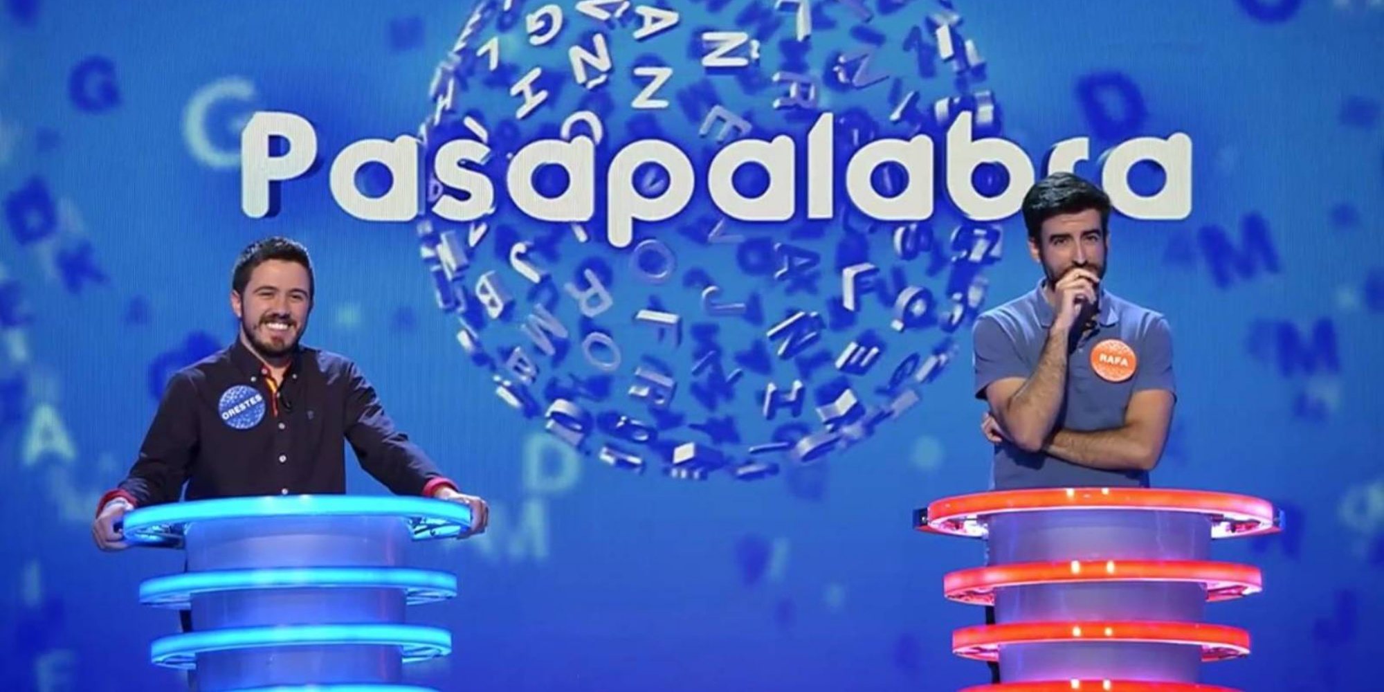 Orestes Barbero y Rafa Castaño en 'Pasapalabra' de Telecinco