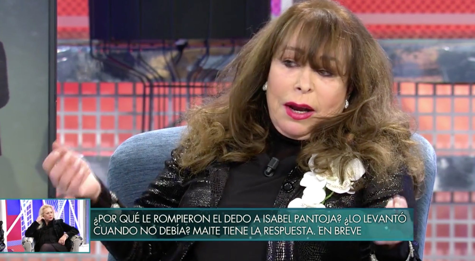 Massiel durante su entrevista en 'Sábado deluxe'