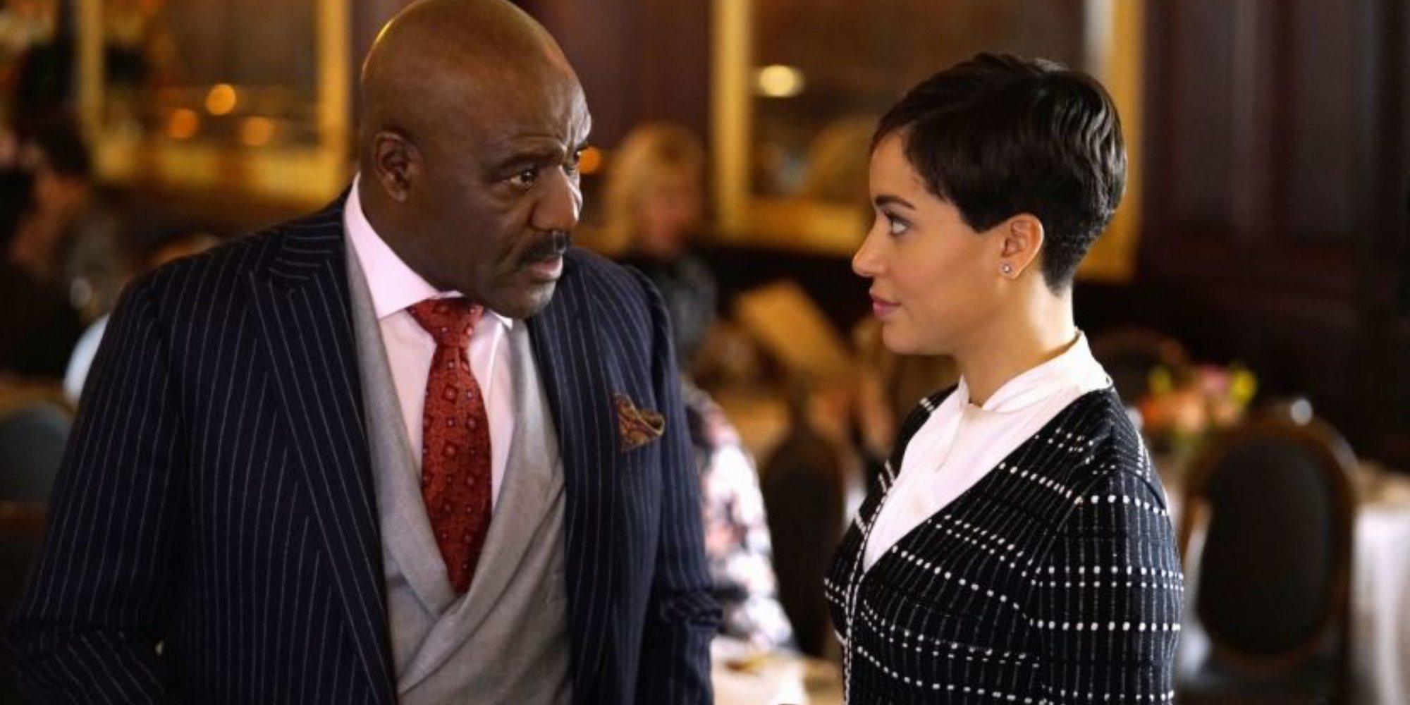 Delroy Lindo y Cush Jumbo como Adrian Boseman y Lucca Quinn en 'The Good Fight'