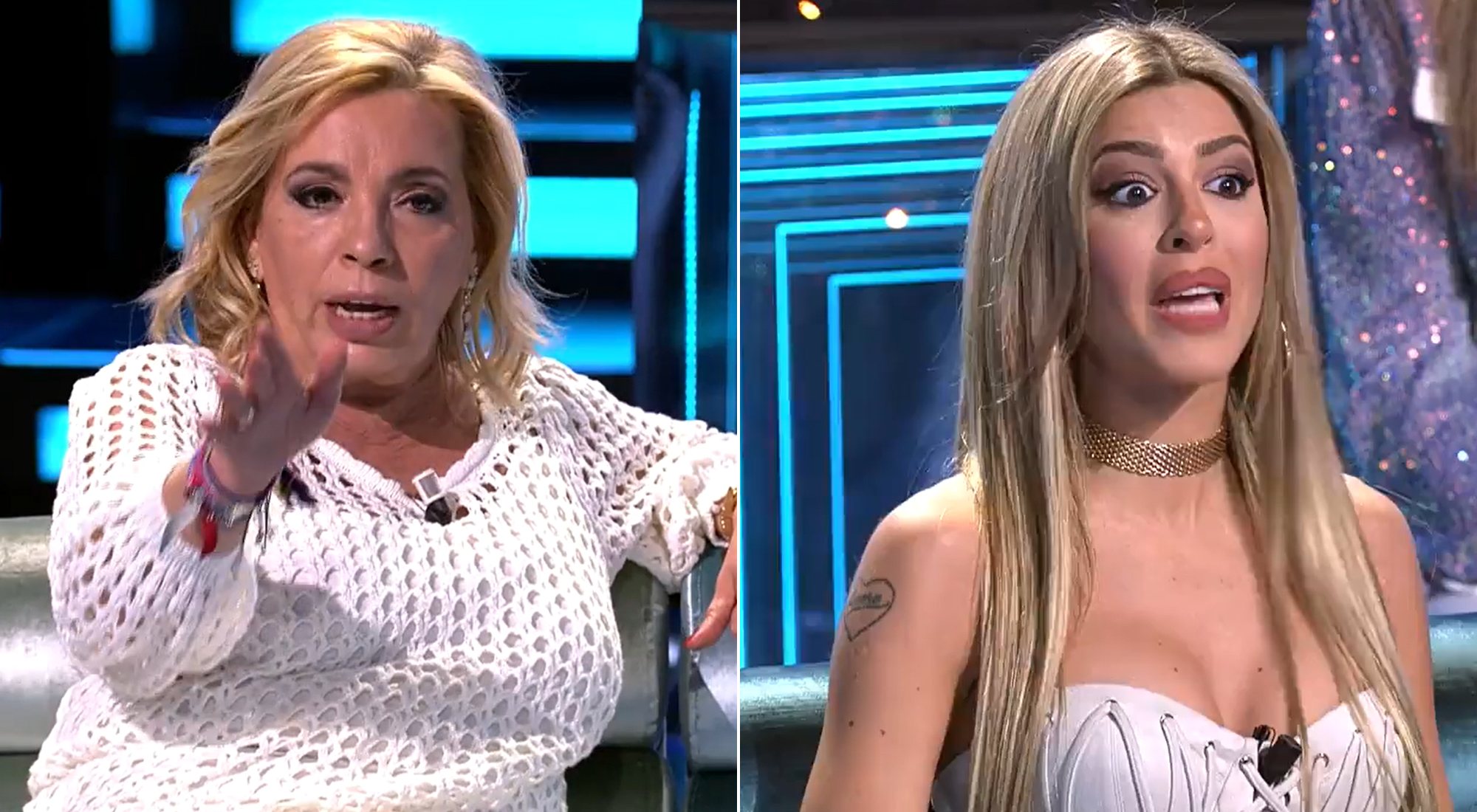 Carmen Borrego y Oriana Marzoli discuten en 'Supervivientes: Tierra de nadie'