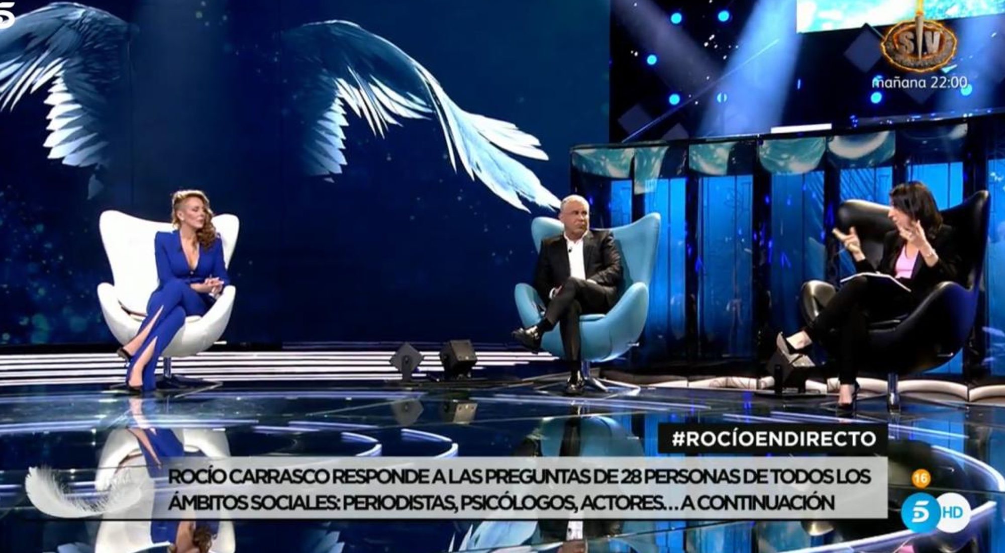 Rocío Carrasco en el plató 6 de Mediaset