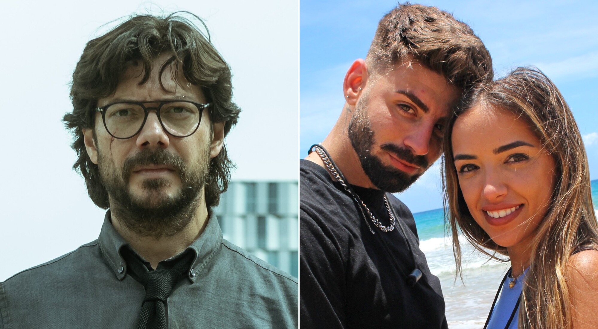 El Profesor ('La Casa de Papel') e Isaac y Lucía ('La isla de las tentaciones')