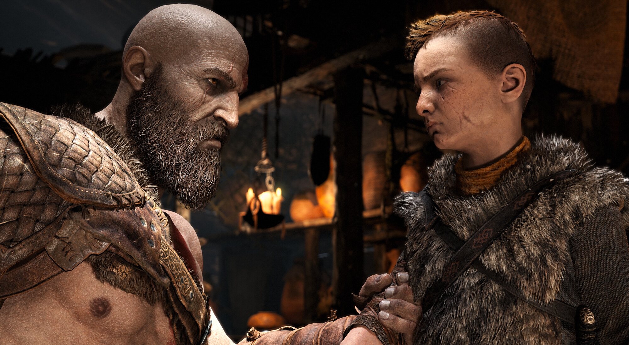 Kratos y su hijo Atreus en "God of War"