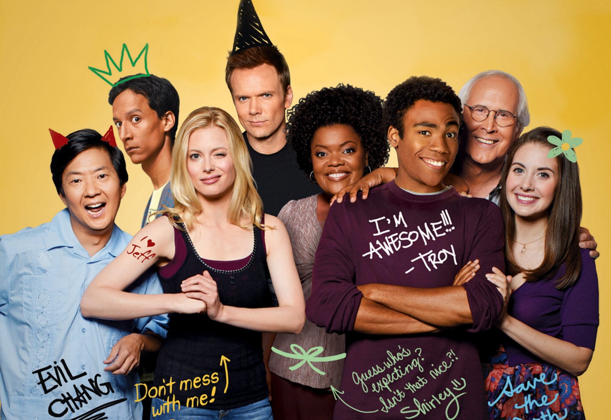 El reparto original de 'Community'