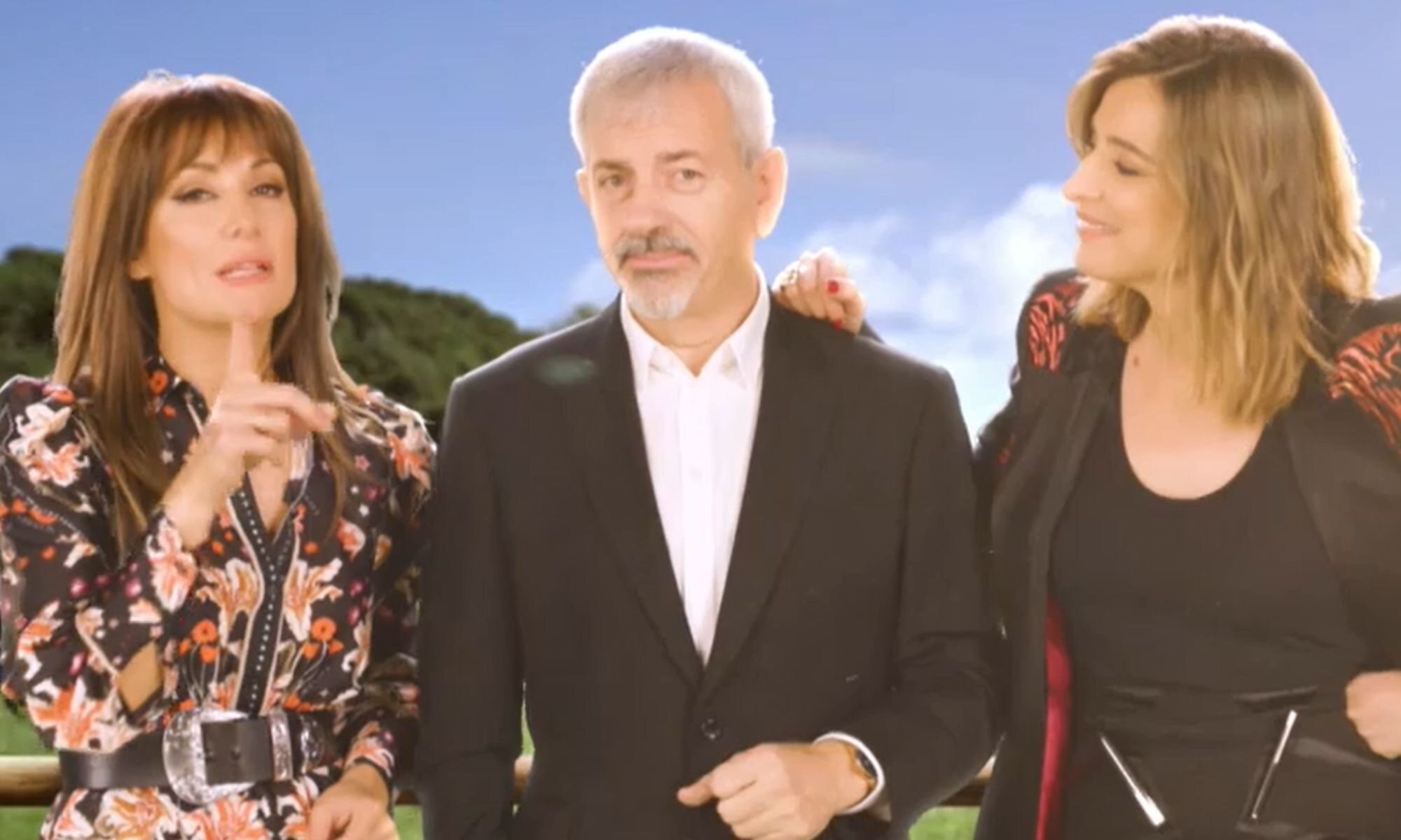 Nagore Robles, Carlos Sobera y Sandra Barneda