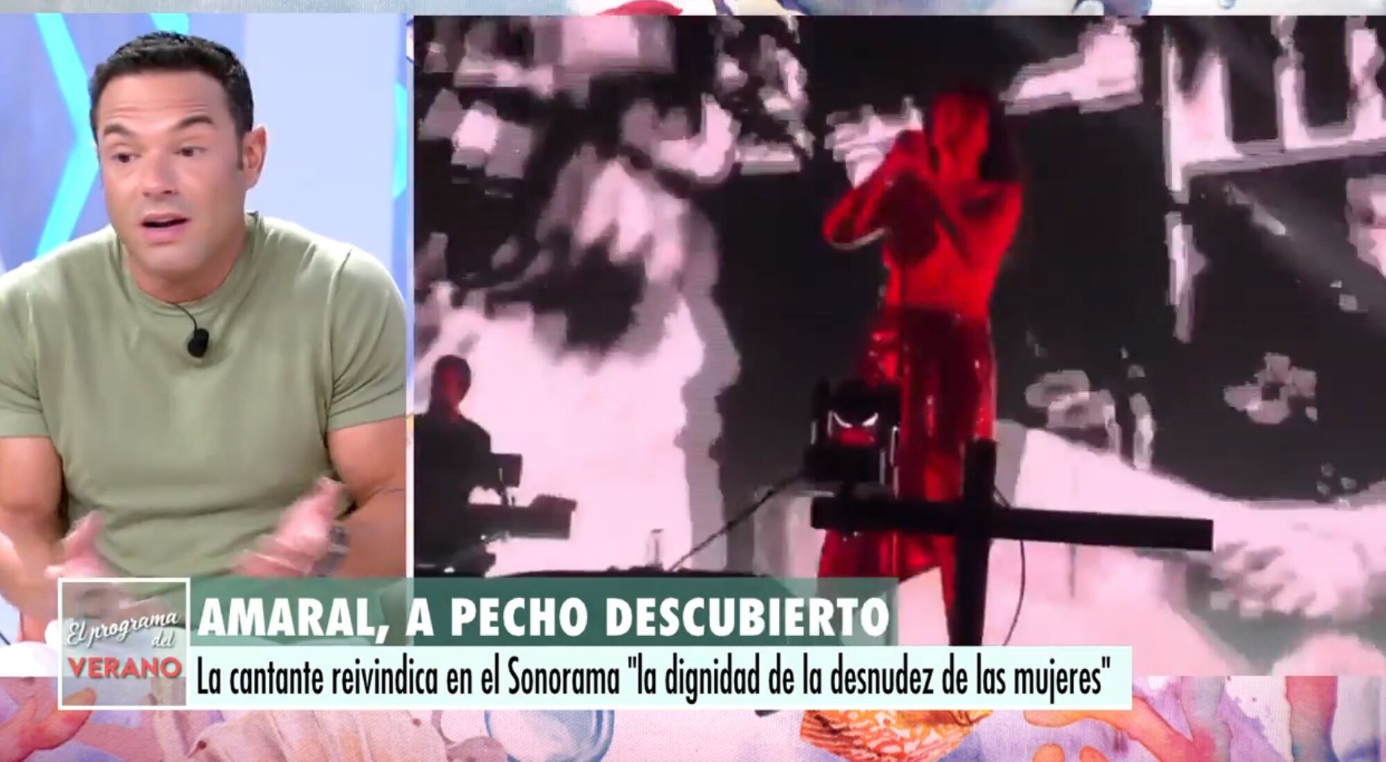 Antonio Rossi debate sobre Amaral en 'El programa del verano'