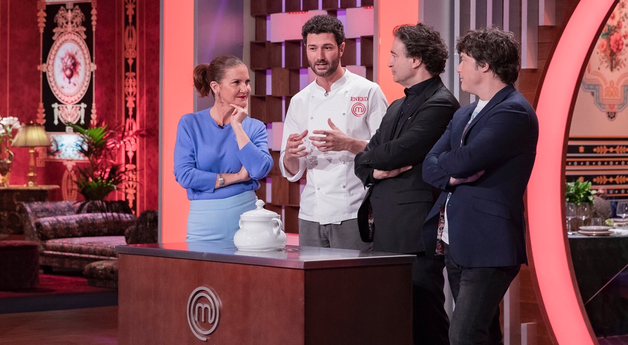 Samantha Vallejo-Nágera, Eneko, Pepe Rodríguez y Jordi Cruz en 'MasterChef 12'