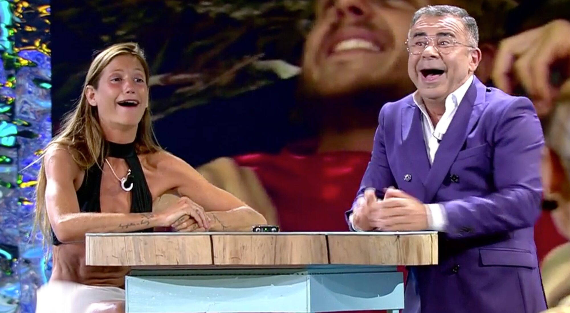 Miri Pérez-Cabrero y Jorge Javier Vázquez en 'Supervivientes 2024'