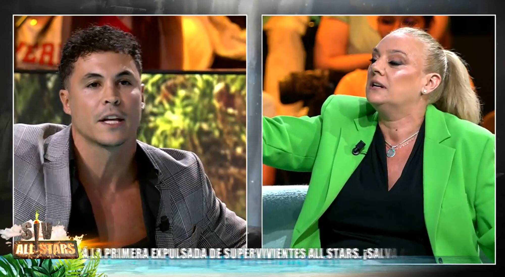 Kiko Jiménez discute con la defensora de Olga Moreno por Sofía Suescun en 'Supervivientes All Stars'