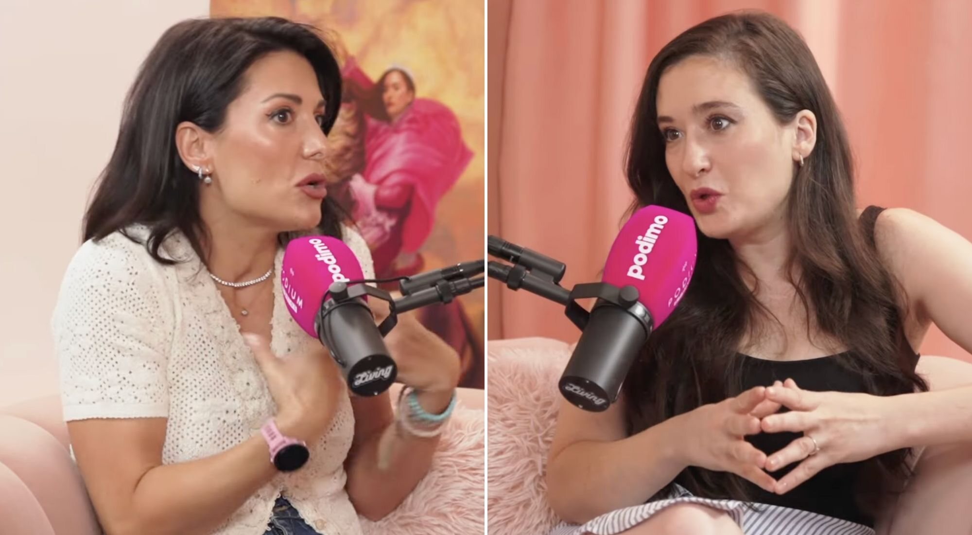 Nagore Robles y Victoria Martín en el pódcast 'Malas personas'