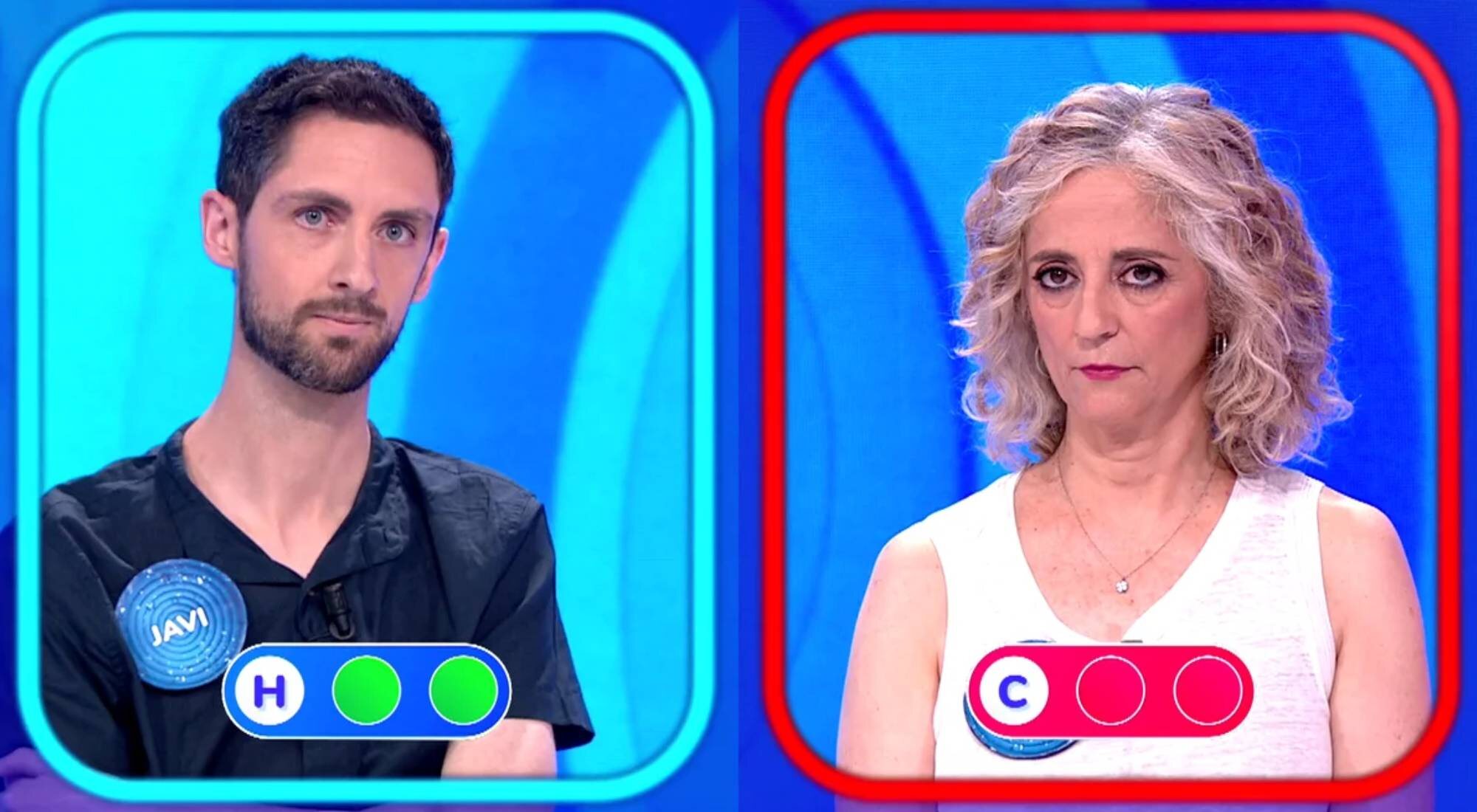 Vicky queda eliminada en el duelo con Javi por la Silla Azul de 'Pasapalabra'