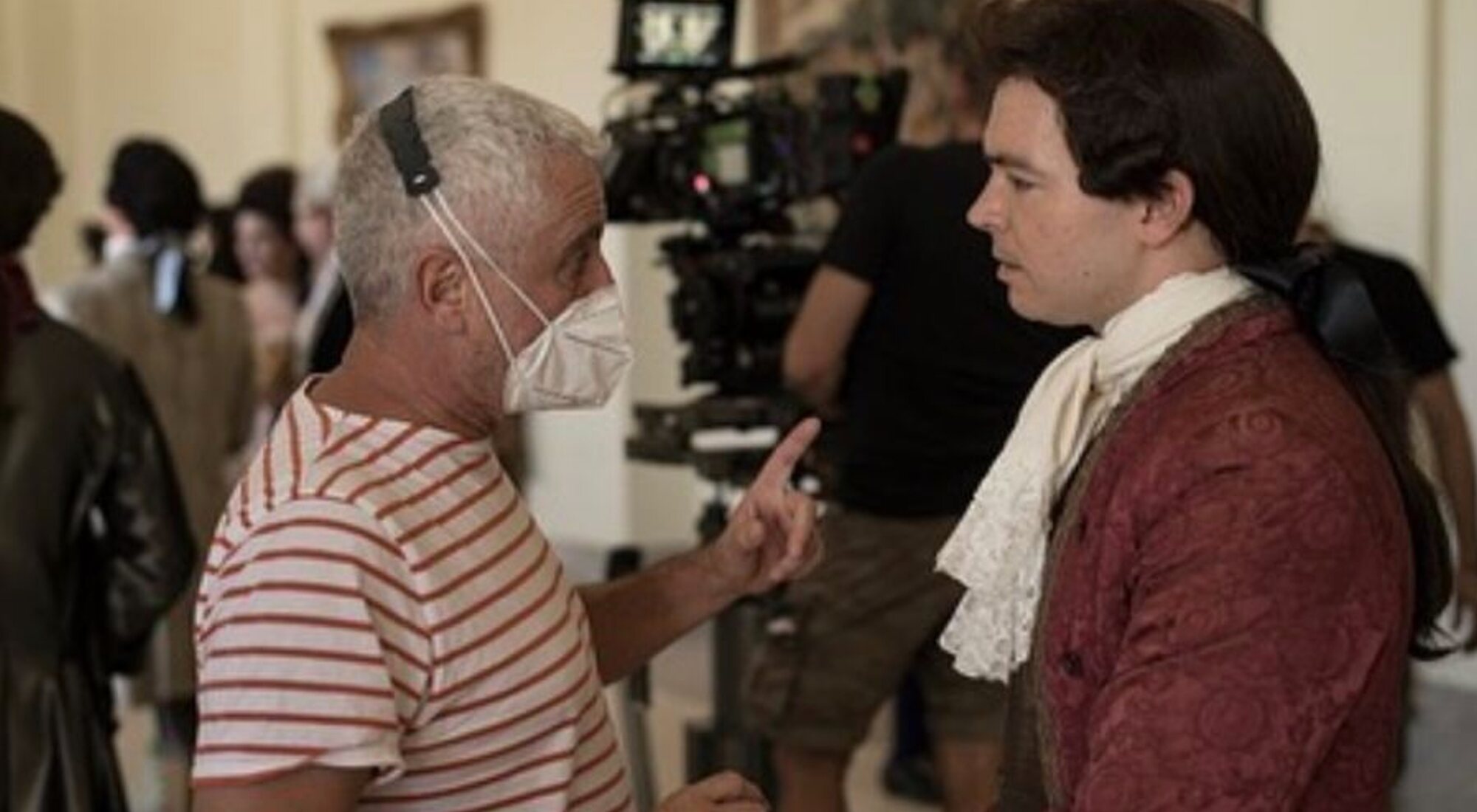 Iñaki Peñafiel rodando 'La cocinera de Castamar'