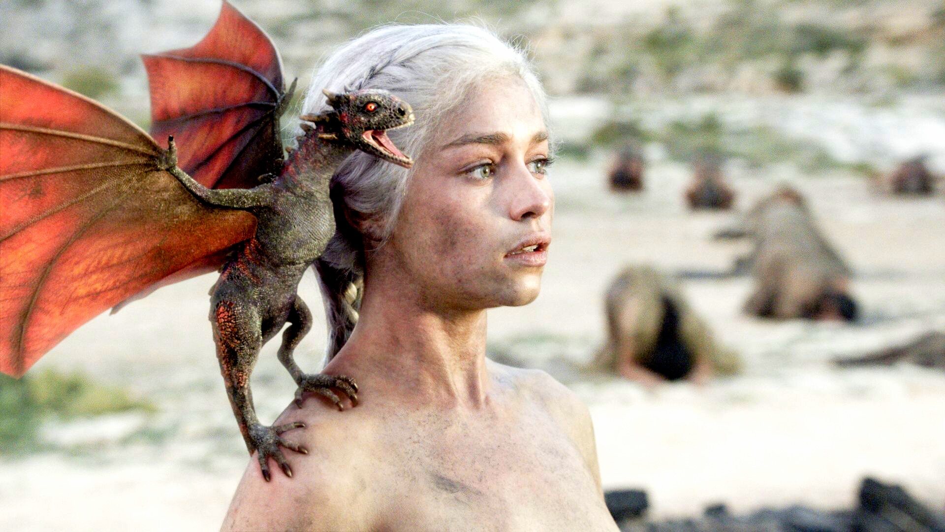 Emilia Clarke como Daenerys Targaryen en 'Juego de Tronos'