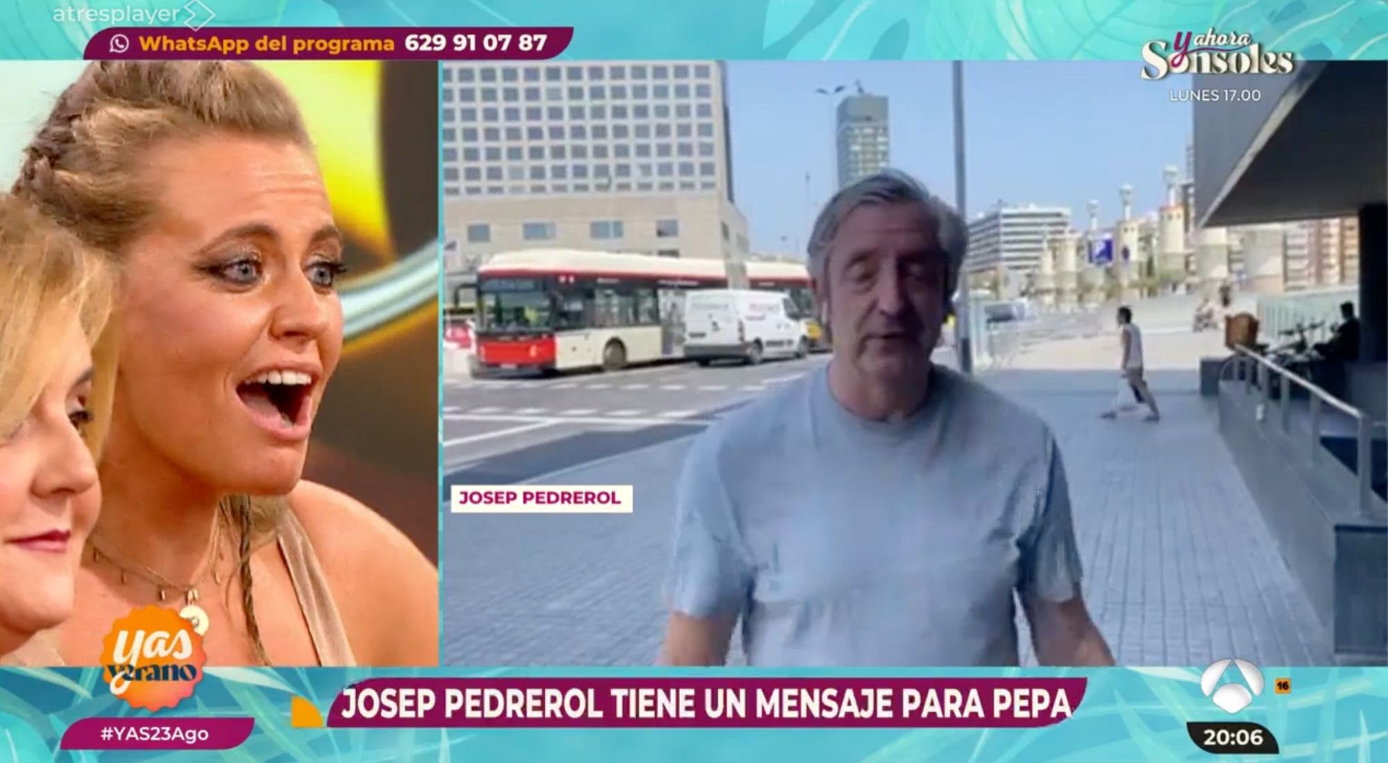 Josep Pedrerol envía un mensaje a Pepa Romero en 'YAS Verano'