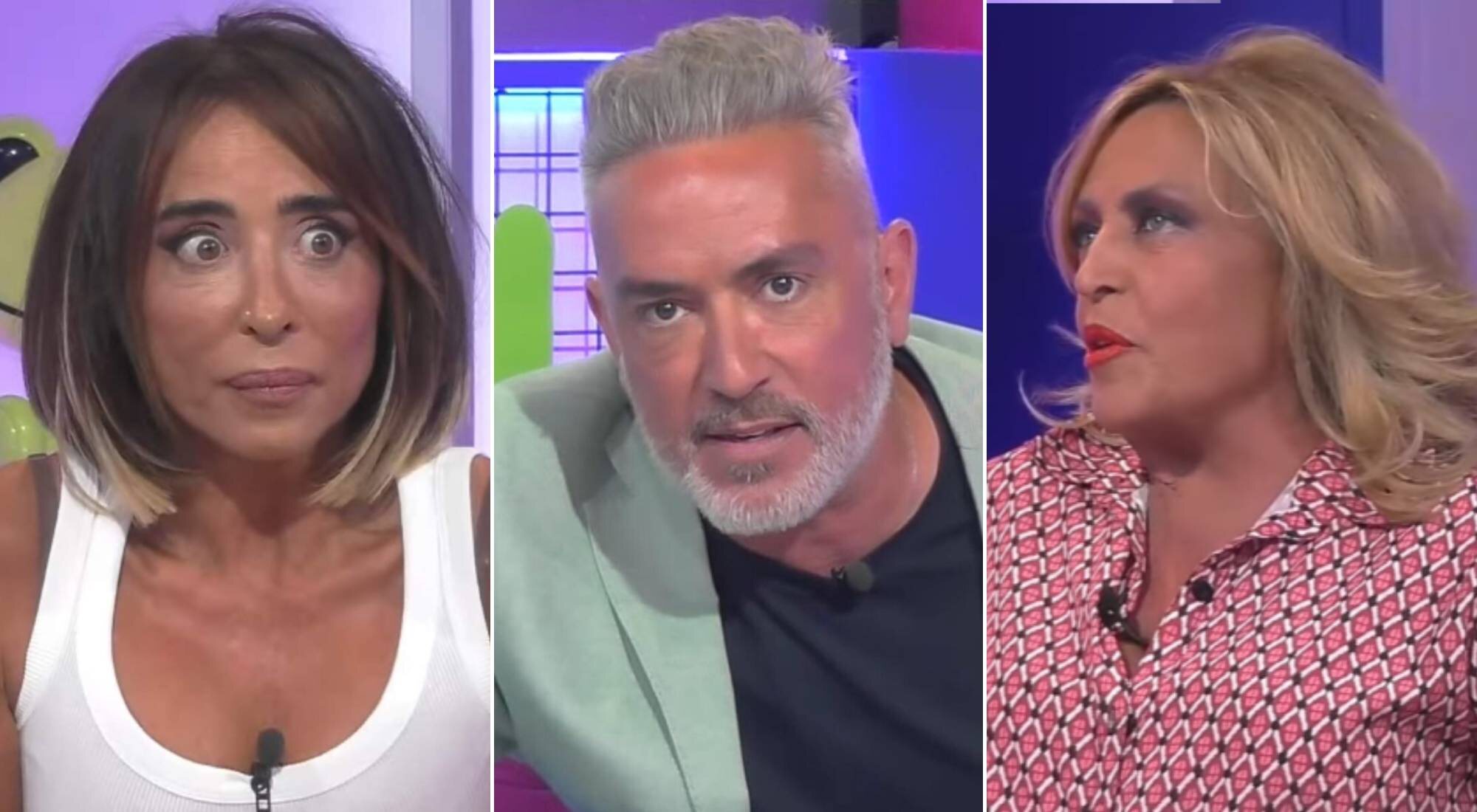 María Patiño, Kiko Hernández y Lydia Lozano en 'Ni que fuéramos Shhh'