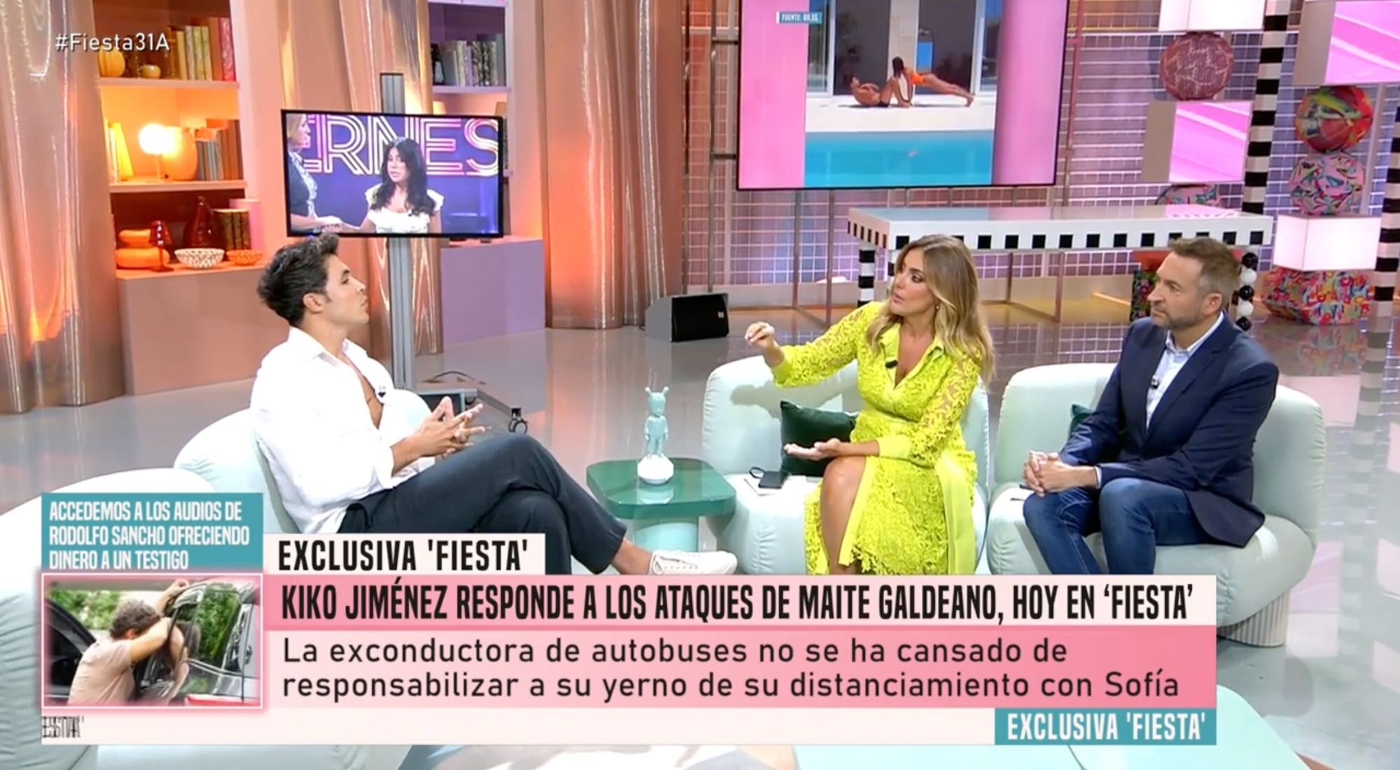 Kiko Jiménez habla en 'Fiesta' de la entrevista de Maite Galdeano en '¡De viernes!'