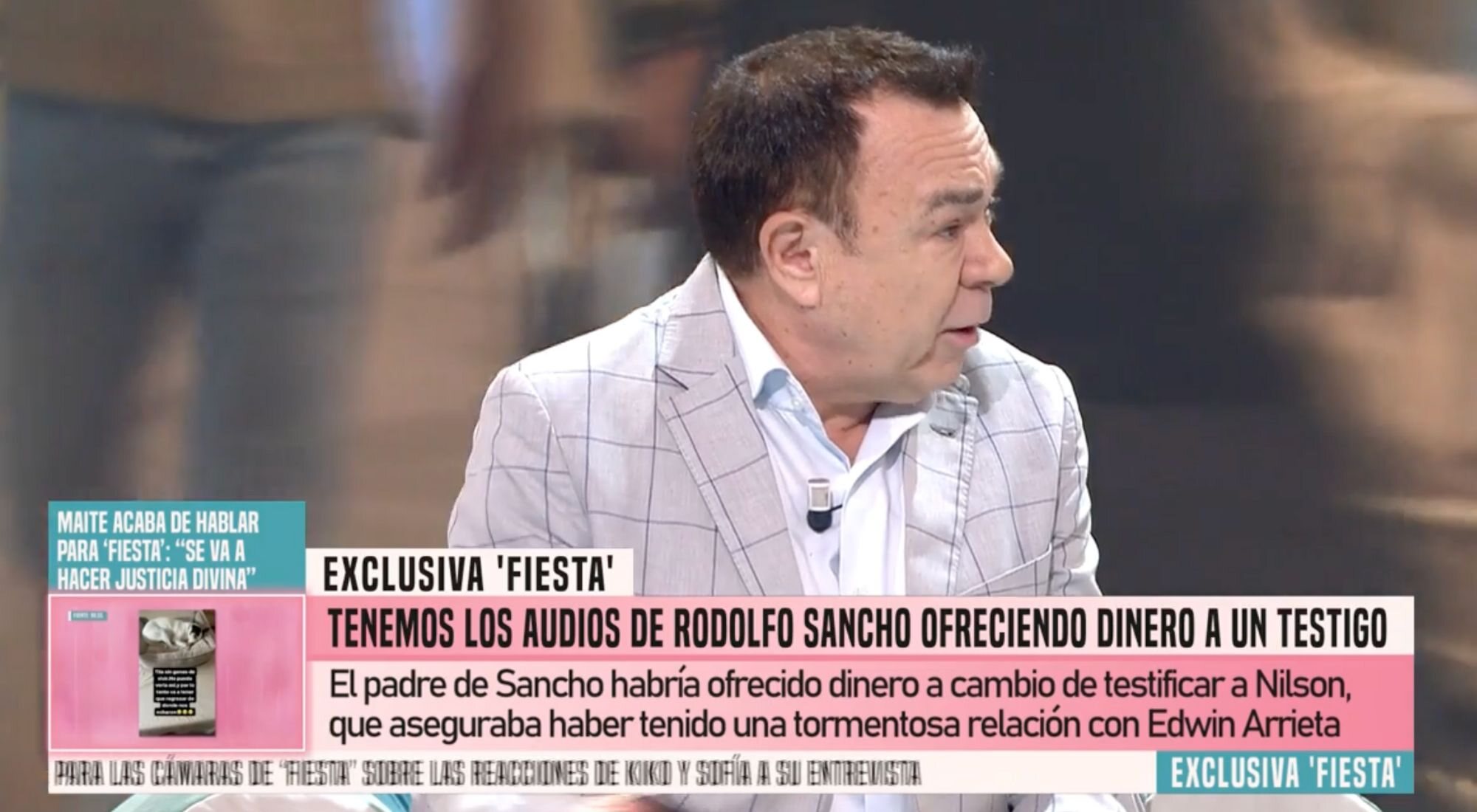 Juan Luis Galiacho habla en 'Fiesta' sobre los audios de Rodolfo Sancho