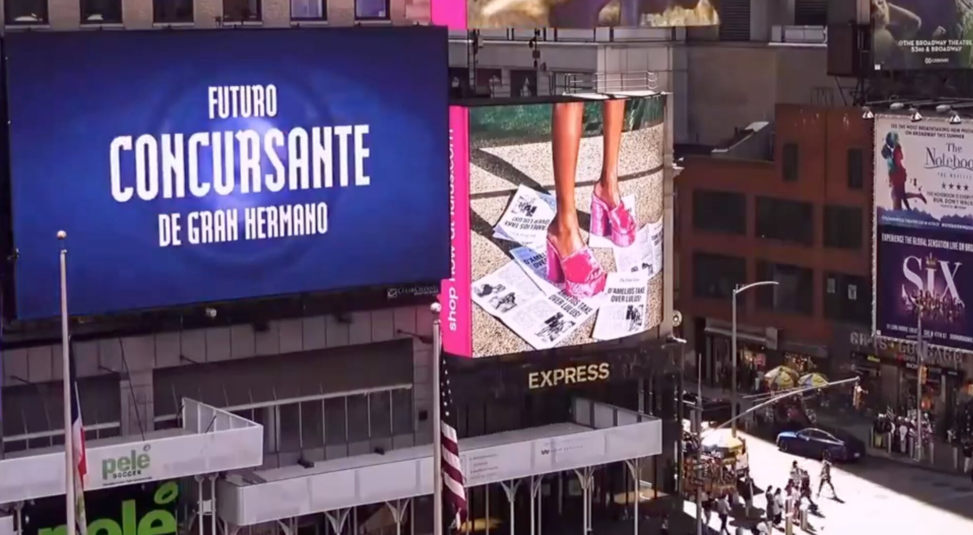 Retransmisión de los spots de 'GH 19' en Times Square