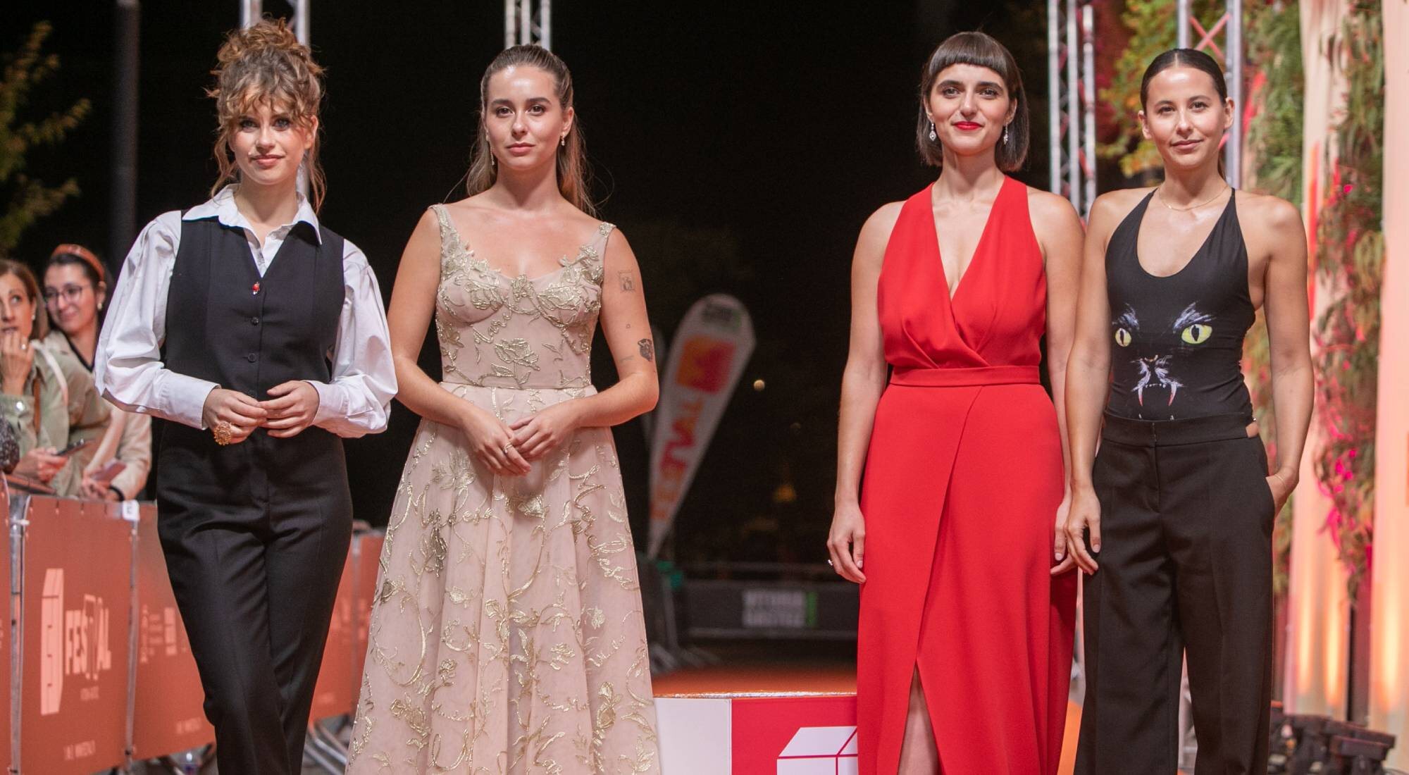 Elisabet Casanovas, Paula Usero, Almudena Pascual e Irene Escolar en el FesTVal