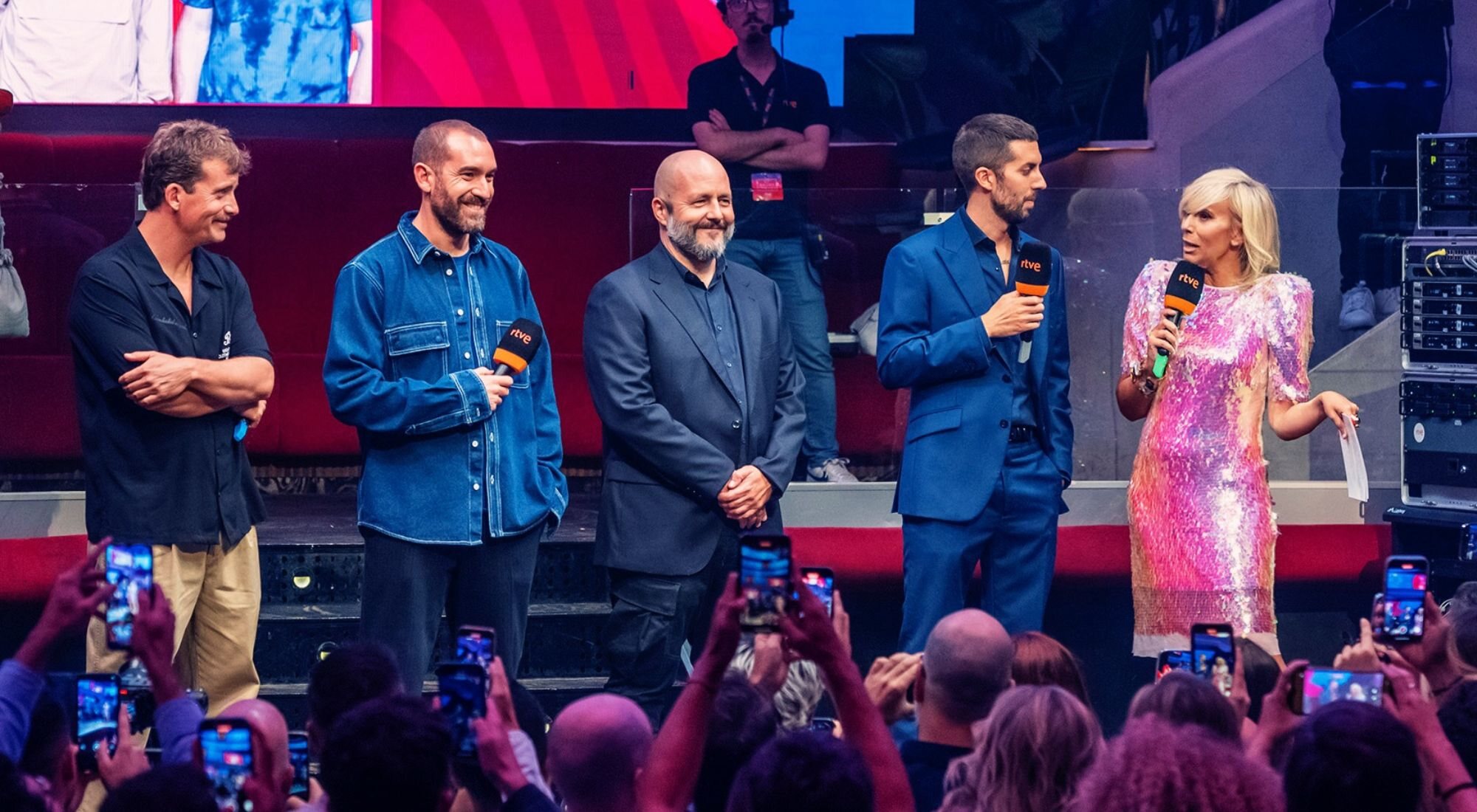 El equipo de 'La revuelta' en la presentación de RTVE