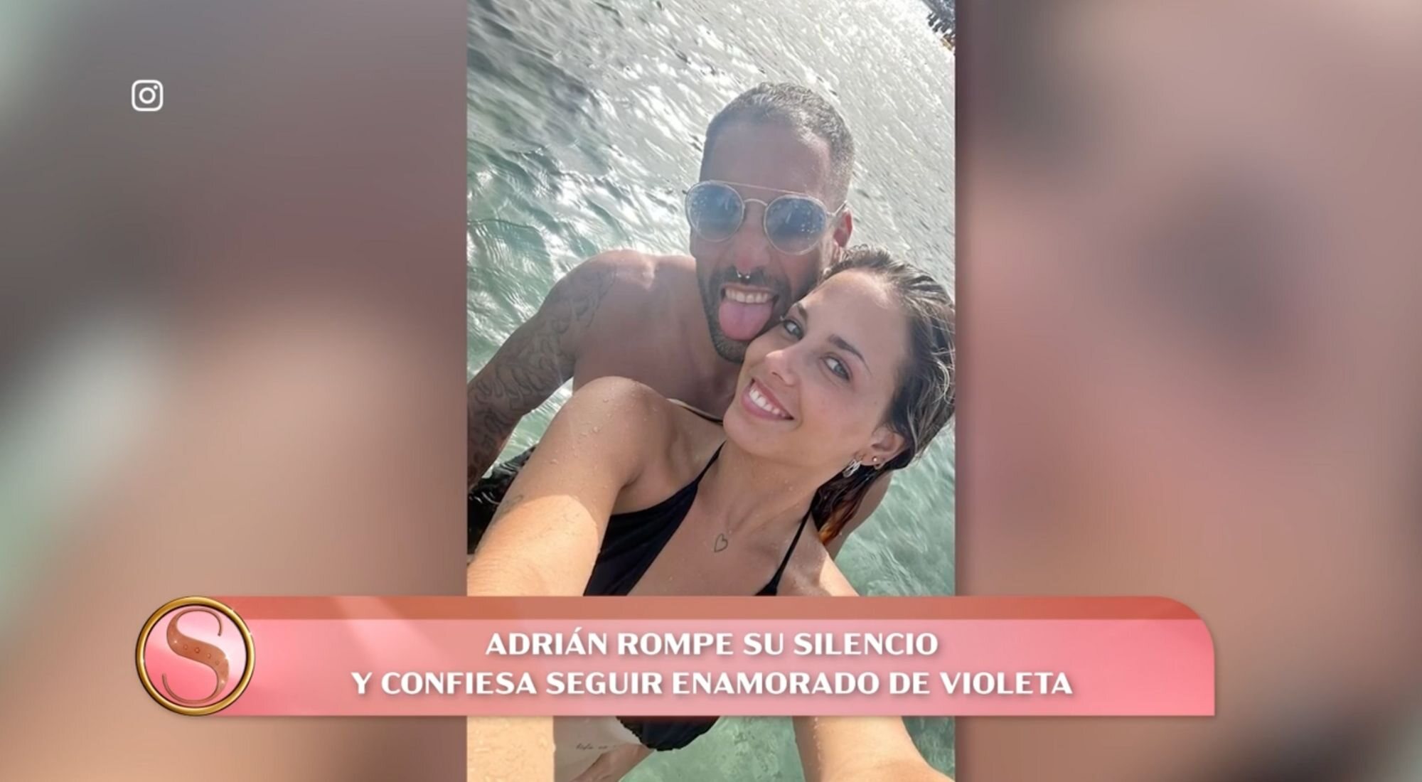 Violeta de 'Gran Hermano' y Adrián en una publicación de Instagram