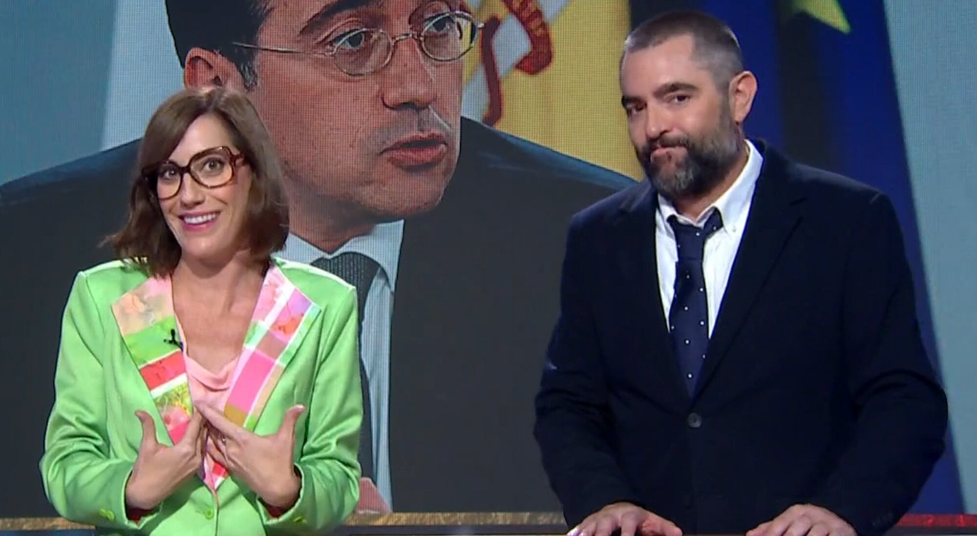 Cristina Gallego y Dani Mateo en 'El intermedio'