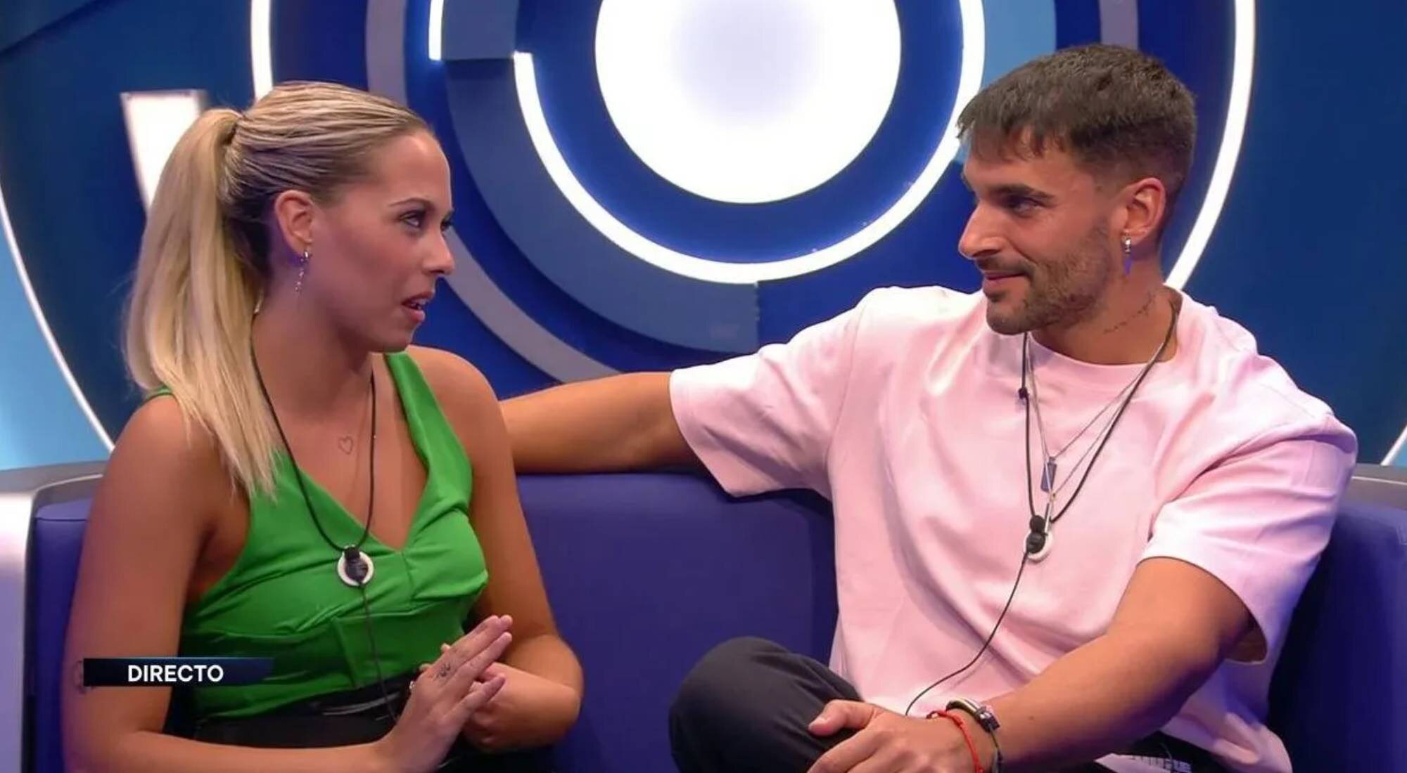 Violeta y Edi en el confesionario en la tercera gala de 'Gran hermano: Límite 48 horas'