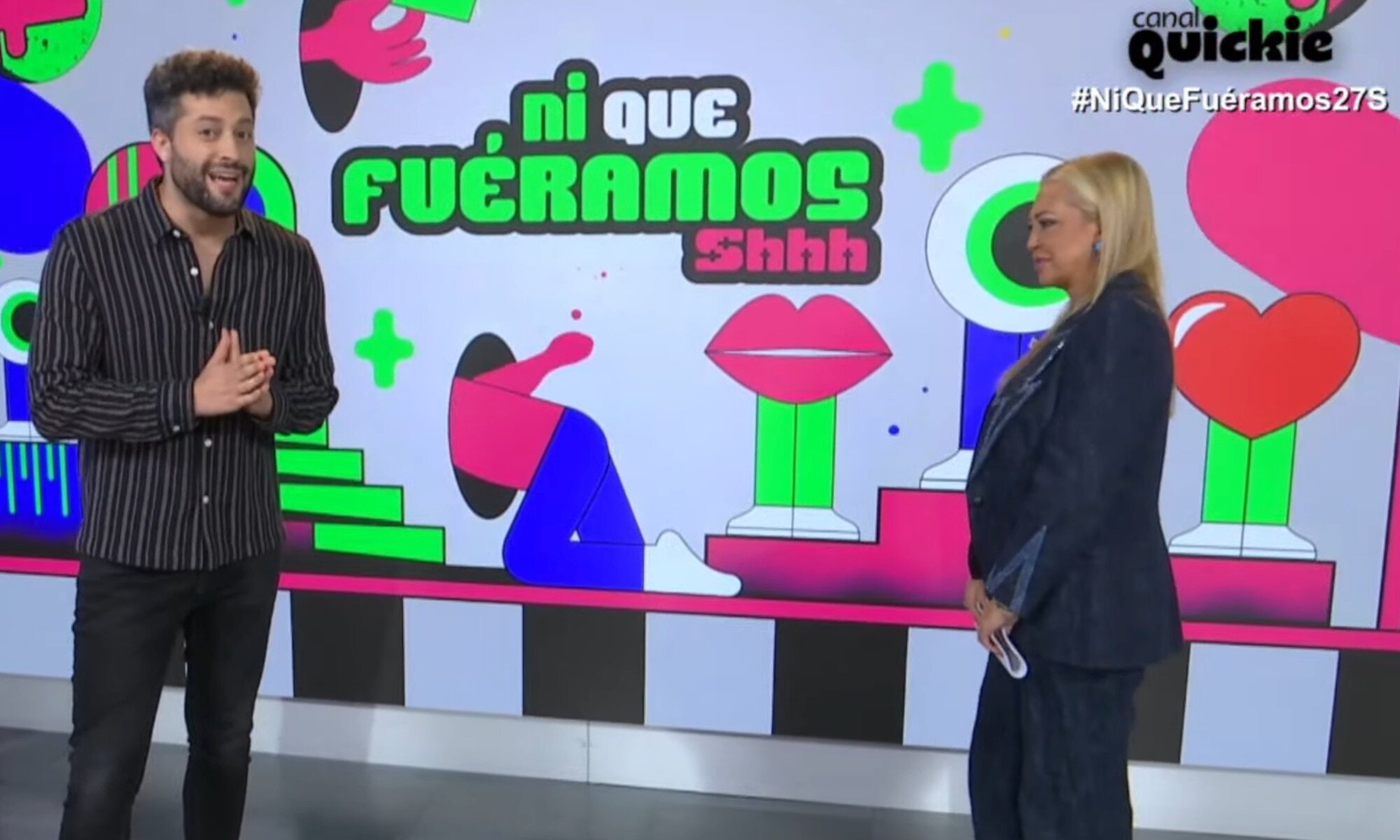 Belén Esteban y Javier de Hoyos, copresentadores de 'Ni que fuéramos Shhh'