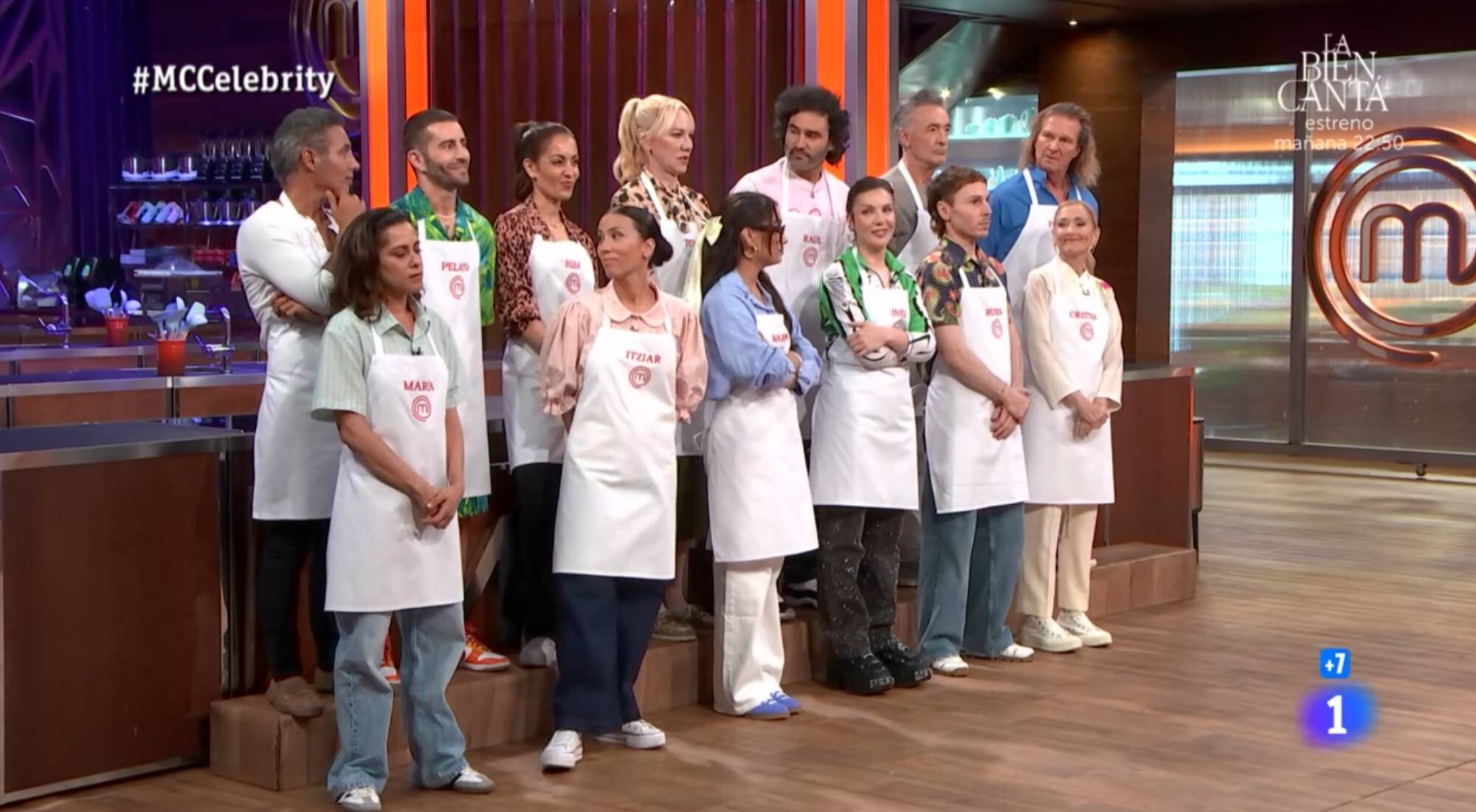 Los aspirantes de 'MasterChef Celebrity 9' en el primer reto del cuarto programa