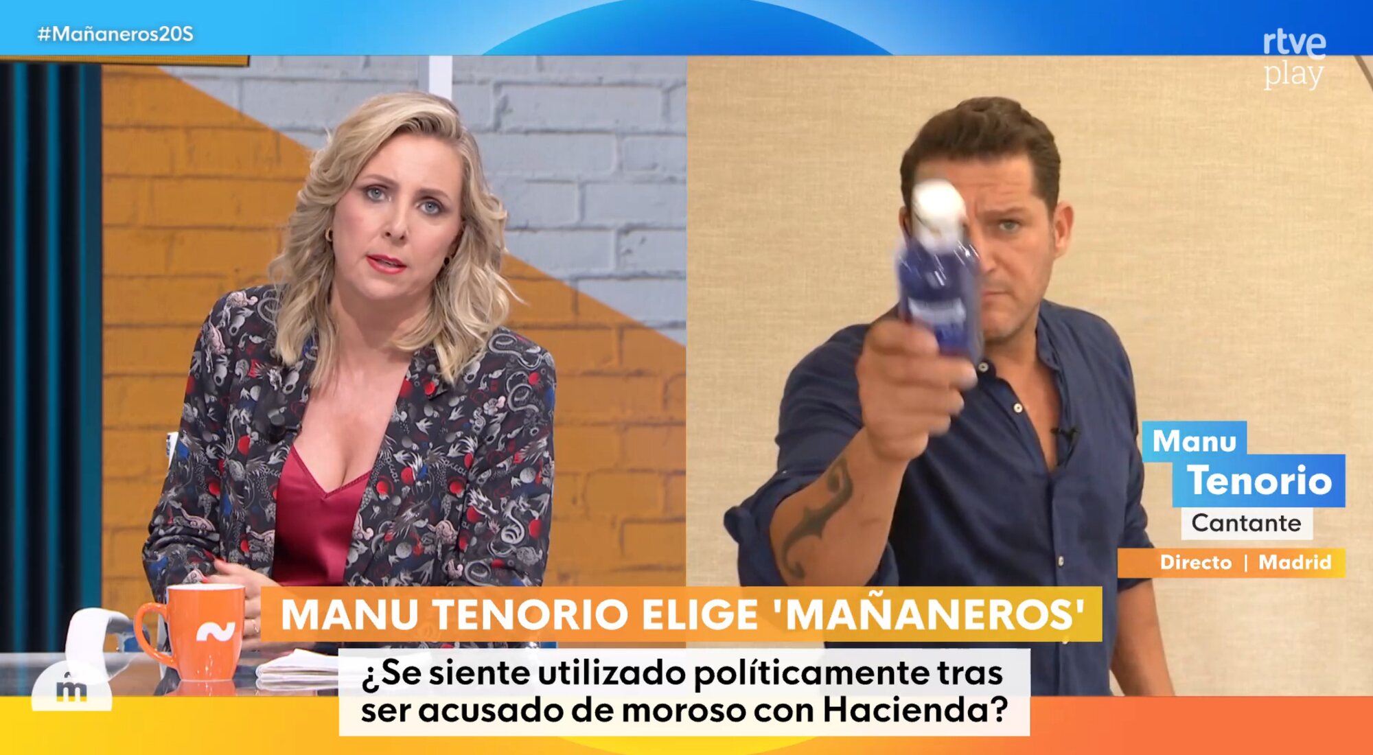 Manu Tenorio en 'Mañaneros'